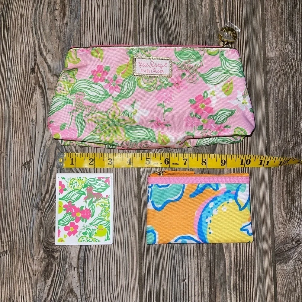 NEW Lilly Pulitzer & Estee Mirror and Makeup Bags